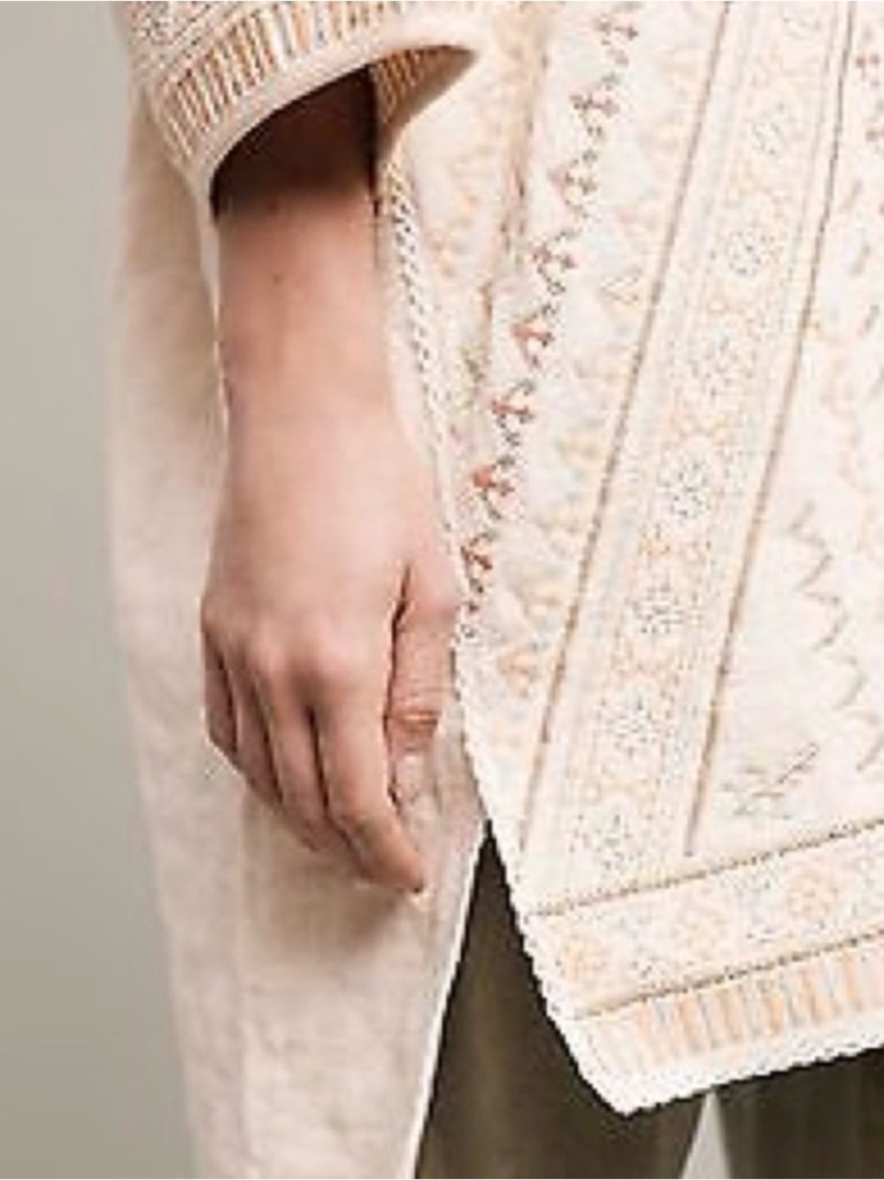 Anthropologie Bl^nk London Paloma Embroidered Kimono Jacket - Picture 4 of 13